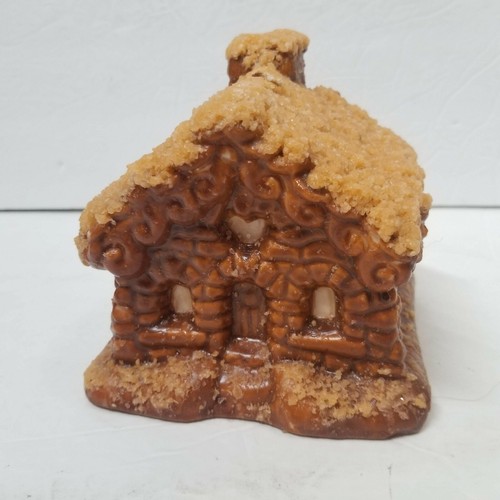 Wax log cabin unburned - cabin,