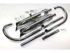 Exhaust System Exhaust for BMW R61 Motorcycle, Chrome, Cr., New, Replica (EU)