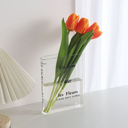 Book vase for flowers unique - for, flowers,