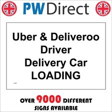 SIGN DELIVERY DRIVER DELIVERY CAR LOADING GG438 KEEP CLEAR ACCESS