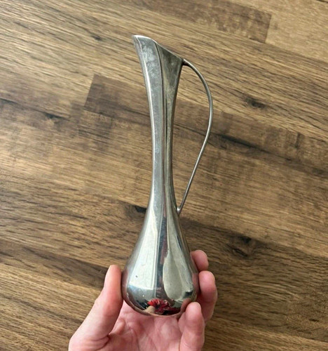 Silver plated metal bud - silver,