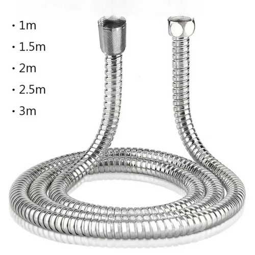 Stainless steel shower - steel, hose