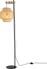 Boho Bamboo Floor Lamp with