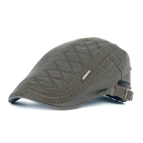 Brushed cotton flat cap - brushed,