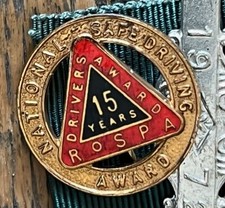 Vintage ROSPA  Badge Safe