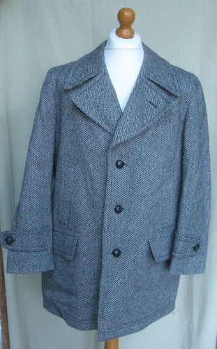 Vintage wool grey - , cream