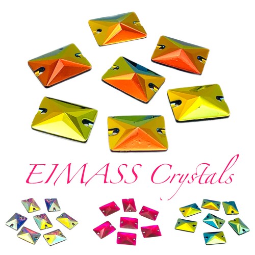 Resin rectangle shape crystals - rectangle,