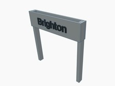 Custom Embossed Station Name