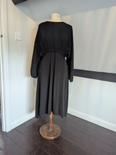 Black Batwing Midi Dress From