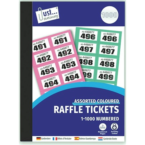 Cloakroom raffle tickets - cloakroom,