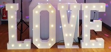 Giant 4ft LED Love Letters for
