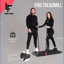 Lockies Fitness Electric Walking Pad Treadmill Home Office Exercise Machine