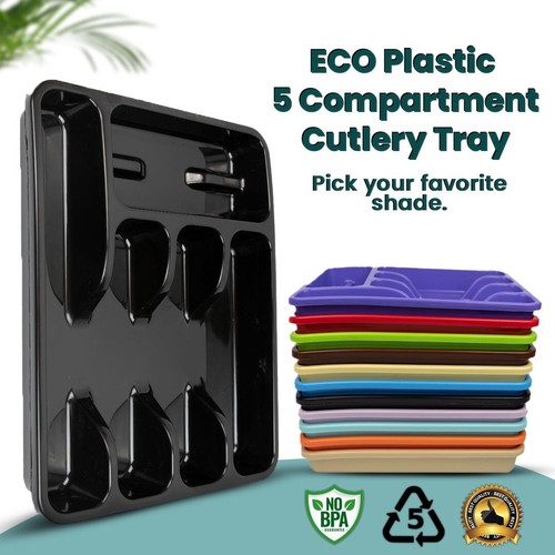Eco plastic cutlery tray - cutlery,