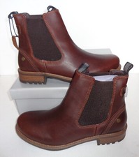 BENCH Mens Brown Leather Boots
