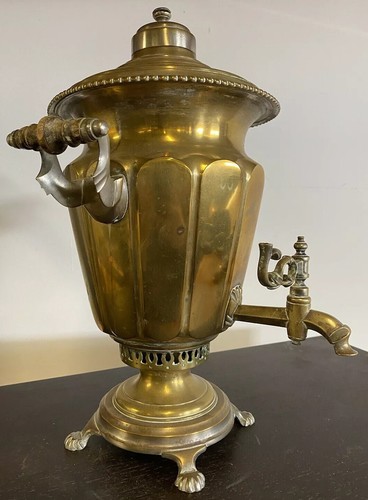 Antique russian bronze samovar - antique,