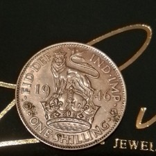 1946 George V1 Shilling 0.500 Silver Coin NICE GRADE Low Starting Price