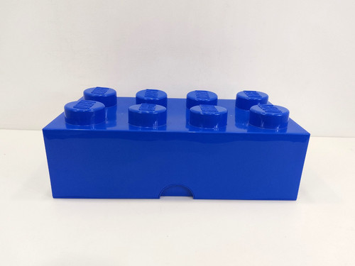 Blue lego brick stud storage - lego, 8