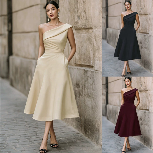 Ladies off shoulder - shoulder, elegant