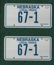 67-1 Pair of NEBRASKA Local