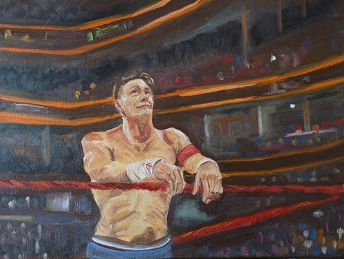 John cena oil painting - john,