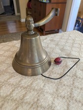 Vintage Brass Bell with Wall