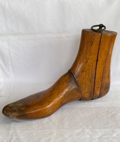 Antique wooden boot shoe - boot,