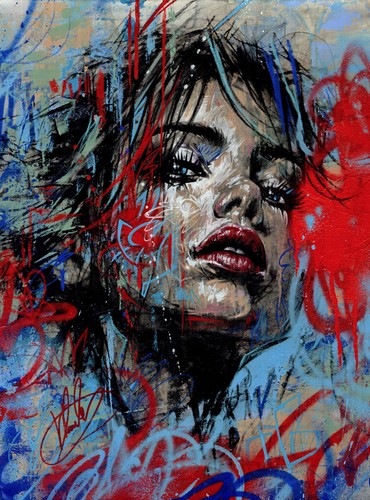 Original portrait graffiti