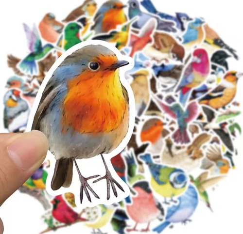 Bird stickers 50x waterproof - bird,