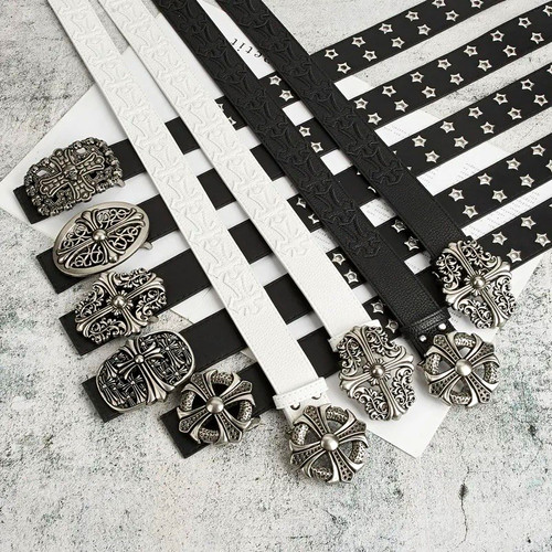 Men leather studded - men's, belt