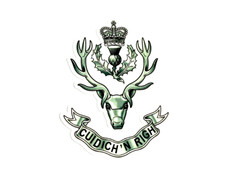 2 HIGHLANDERS REGIMENT  STICKERS BRITISH ARMY  QUALITY  VINYL MOST REGIMENTS