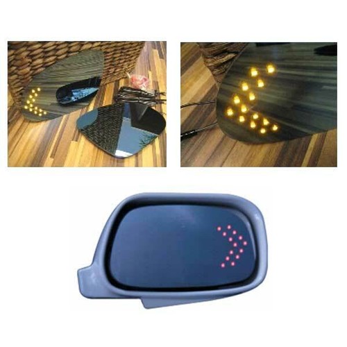 Door mirror glass - led, turn