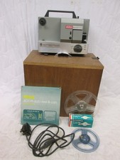 Eumig Mark 501 Vintage Multi Format Projector in Wood Box and Working.