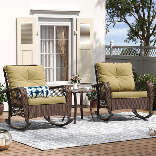 Piece outdoor rocking - 3-piece,