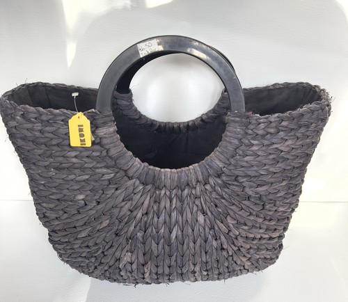 Large grey black - large, wicker