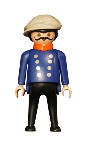 Playmobil figure train station - train,