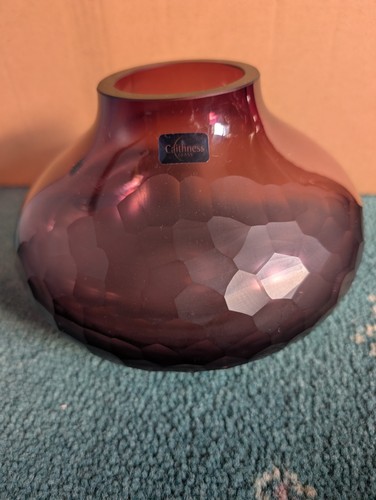 Caithness purple vase - caithness,