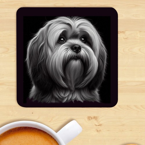 Lhasa apso coaster - apso, coaster,