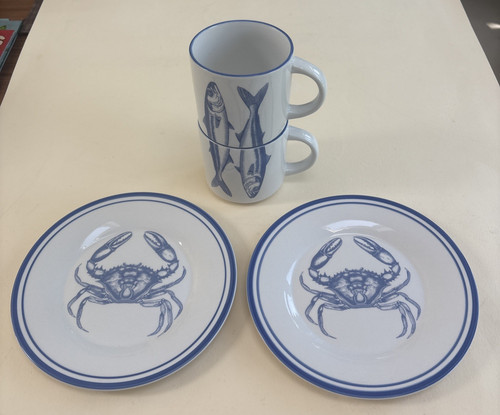 Dunelm stacking fish - fish, coffee