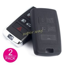 2x Matte Black Car Key Fob