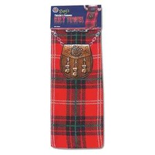 Instakilt Red Tartan Kids Kilt Beach Towel