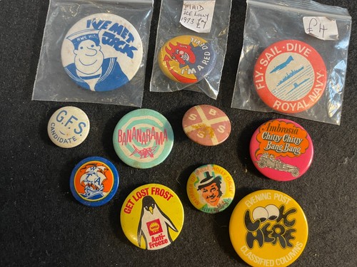Assorted button pin - button, badges