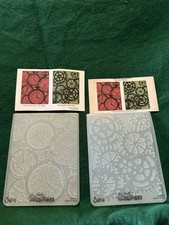 steampunk set Gears pocket watches Sizzix Tim Holtz embossing folders.