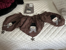 Snowman Valance Curtains By