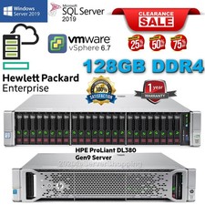 HP ProLiant DL380 Gen9 G9 2x 22Core E5-2699V4 2.20GHz 128GB DDR4 NO DISK & CADDY