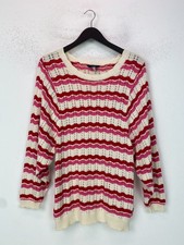 Joules Cream Stripe Knit Crew