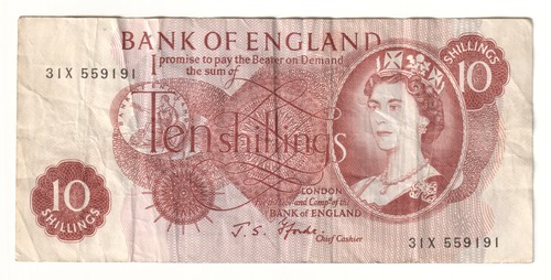 Bank england shillings j - bank, 10