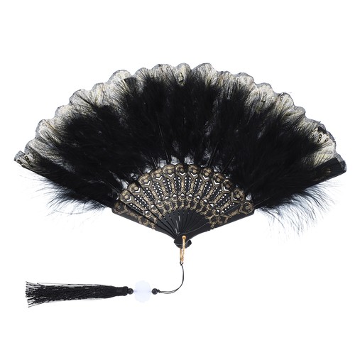 Embroidered flower marabou - flower,