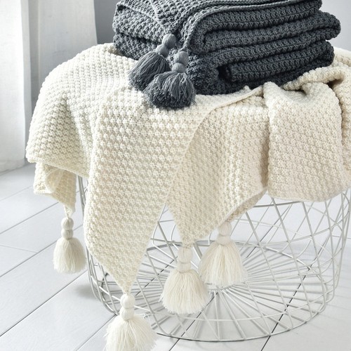 Cozy knit throw blanket for - knit,