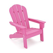 COSTWAY Kid’s Adirondack Chair All-Weather HDPE Toddler Lawn Chair-Pink
