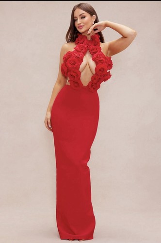 Rose bandage maxi - rose,